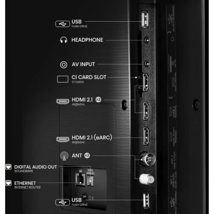 Televizorius Hisense 58E77Q 146cm 58" 4K QLED